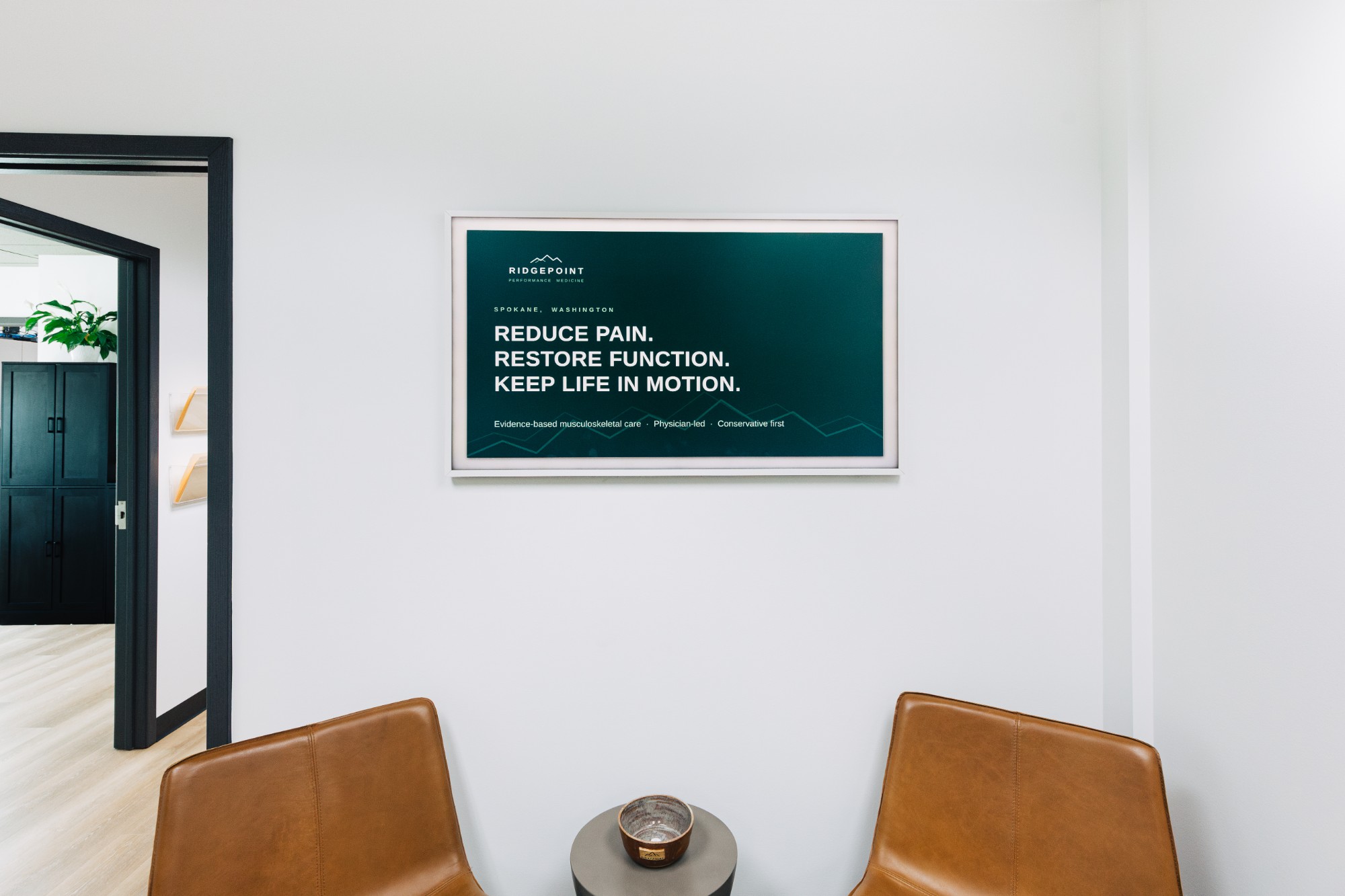 Ridgepoint waiting area in Spokane